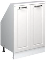 Vicco Unterschrank R-Line, Wei&szlig; Landhaus/Wei&szlig;, 60 cm mit 2 T&uuml;ren (1-St)