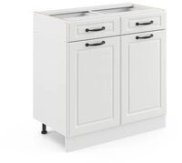 Vicco Unterschrank R-Line, Wei&szlig; Landhaus/Wei&szlig;, 80 cm ohne Arbeitsplatte (1-St)