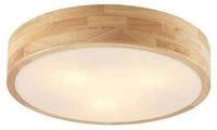 Lindby Deckenleuchten Tanju, Holz IP20, 3 x 15 W LED