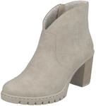 Ankleboots RIEKER, Damen, Gr. 36, grau (beige), Nubuklederimitat, unifarben, Schuhe