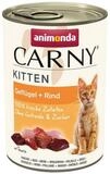 Animonda Carny Kitten mit Gefl&uuml;gel + Rind 400 g - 12 St&uuml;ck, Nassfutter f&uuml;r:...