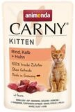 Animonda Carny Kitten mit Rind, Kalb + Huhn 85 g - 12 St&uuml;ck, Nassfutter f&uuml;r:...