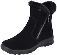 Winterstiefelette RIEKER, Damen, Gr. 36, schwarz, Textil, Veloursleder, Schuhe