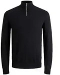 Jack & Jones Herren Stehkragen Pullover JJEEMIL - Oatmeal Melange 12189339 - L