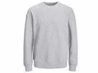 Jack & Jones Herren Sweatshirt JJESTAR BASIC Relaxed Fit Grau 12208182 S