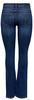 Only Damen Jeans ONLBLUSH MID FLARED Blau Blau 15264050 Normaler Bund Reißverschluss