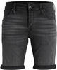 Jack & Jones Herren Jeans Short JJIRICK JJFOX CB 344- Regular Fit Regular Fit Schwarz