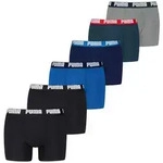 Puma Herren Boxershort MEN EVERYDAY BOXER ECOM 6er Pack - Black / Black 001 - S
