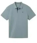 Tom Tailor Herren Poloshirt BASIC CONTRAST Grau Gr&uuml;n 27475 M