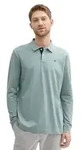 Tom Tailor Herren Poloshirt BASIC POLO WITH CONTRAST - Regular Fit - 27475 Grey Mint