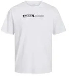 Jack & Jones Herren Rundhals T-Shirt JJECORP LOGO Regular Fit Wei&szlig; Play 5 12233999 L