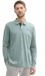 Tom Tailor Herren Poloshirt BASIC POLO WITH CONTRAST - Regular Fit - 27475 Grey Mint