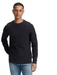 Tom Tailor Herren Rundhals Pullover STRUCTURED CREWNECK KNIT Regular Fit