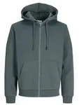 Jack & Jones Herren Hoodie Kapuzenpullover JJEBRADLEY SWEAT ZIP HOOD Relaxed Fit