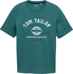Tom Tailor Herren T-Shirt LOGO - Regular Fit 14171 Jasper Green