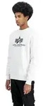 Alpha Industries Herren Sweatshirt BASIC BL Regular Fit 178302-09 Wei&szlig; XL