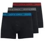 Jack & Jones Herren Boxershort JACWAISTBAND TRUNKS - 3er Pack Schwarz S