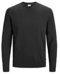 Jack & Jones Herren V-Ausschnitt Pullover JJEBASIC KNIT V-NECK Grau S