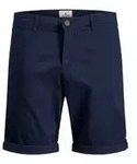 Jack & Jones Herren Chino Short JJIBOWIE JJSHORTS SOLID Blau M