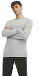 Jack & Jones Herren Sweater Pullover mit Rundhals Ausschnitt JJEHILL Grau XXL