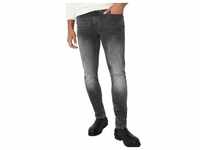 Only & Sons Herren Jeans ONSLOOM SLIM ZIP JOG ST 7103 Slim Fit Grau 22017103 Normaler
