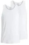 Jack & Jones Herren Rundhals Tank Top JACBASIC 2er PACK - Regular Fit - White