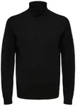 Selected Herren Rollkragen Pullover SLHBERG ROLL NECK Schwarz M