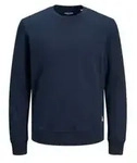 Jack & Jones Herren Sweatshirt JJEBASIC SWEAT CREW NECK Blau M