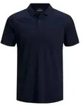 Jack & Jones Herren Poloshirt JJEBASIC POLO SS Slim Fit Blau XXL