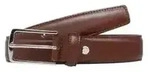 Jack & Jones Herren Lederg&uuml;rtel JACCHRISTOPHER Braun Normal Buckle 12136795 105cm