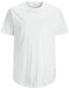 Jack & Jones Herren Rundhals T-Shirt JJENOA Regular Fit Weiß 12184933 4XL
