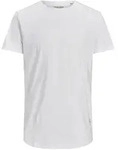 Jack & Jones Herren Rundhals T-Shirt JJENOA - Regular Fit Plussize - White 12184933 -