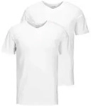 Jack & Jones Herren V-Neck T-Shirt JACBASIC 2er PACK - Regular Fit Regular Fit Wei&szlig;