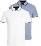 Jack & Jones Herren Poloshirt JJEPAULOS - 2er Pack - Slim Fit - Bright Cobalt 1Bright