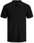 Jack & Jones Herren Poloshirt JJEBASIC POLO SS Slim Fit Schwarz M