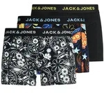 Jack & Jones Herren Boxershort JACSUGAR SKULL TRUNKS 3er Pack - Black Black - Blazing