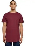 Urban Classics Herren T-Shirt SHAPED LONG Regular Fit 01157 Rot M