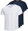 Jack & Jones Herren Rundhals T-Shirt JJEORGANIC BASIC Regular Fit 5er Pack Regular