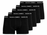 Jack & Jones Herren Boxershort JACHUEY TRUNKS 5er Pack Schwarz Normaler Bund S