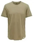 Only & Sons Herren Rundhals T-Shirt ONSBENNE LONGY Regular Fit Grau 22017822 XXL