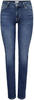 Only Damen Jeans ONLALICIA REG STRT DNM DOT879 Straight Fit Blau 15252212 Normaler