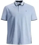 Jack & Jones Herren Poloshirt JJEPAULOS - Relaxed Fit Plussize - White PS...