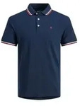 Jack & Jones Herren Poloshirt JJEPAULOS Relaxed Fit Blau 12143859 3XL