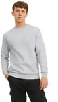 Jack & Jones Herren Sweatshirt JJEBRADLEY SWEAT CREW Relaxed Fit 12249341 Grau S