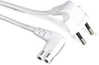 GOOBAY Euro-Netzkabel, wei&szlig;, 2 m