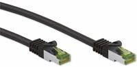 GOOBAY CAT.8.1 Netzwerkkabel S/FTP, GHMT, CU, schwarz, 1,0m