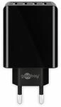 GOOBAY USB-Lader 44953, 4-fach, 3 A, 30 W, schwarz