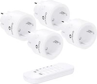 SONERO Funksteckdosen-Set S-RCS104, 1 Sender, 4 Empf&auml;nger, wei&szlig;