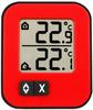 TFA 30.1043.05, TFA Innen-/Außenthermometer Moxx, 30.1043.05, rot/schwarz