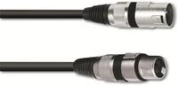 OMNITRONIC XLR-Kabel 3-polig, 0,5 m, schwarz